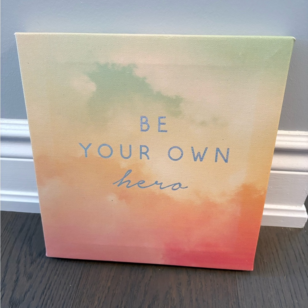 Papyrus be your own hero canvas wall decor brand new